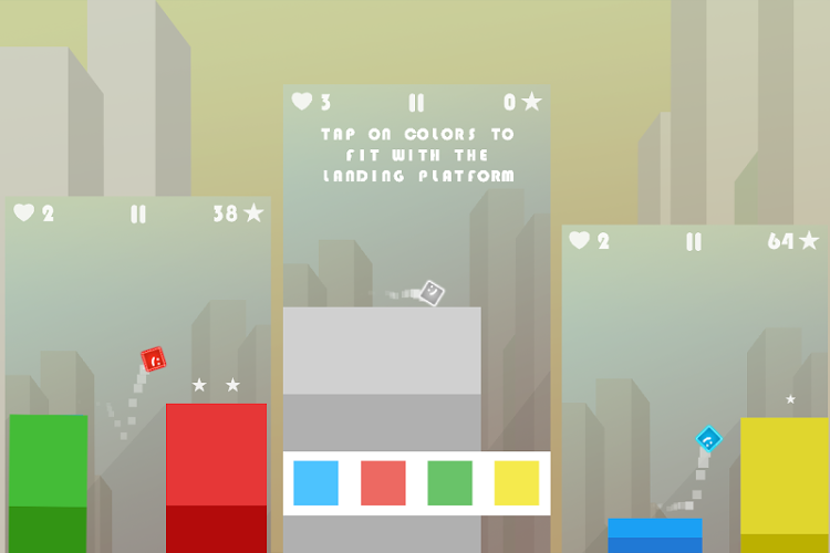 Square Jump City - Endless run截图2