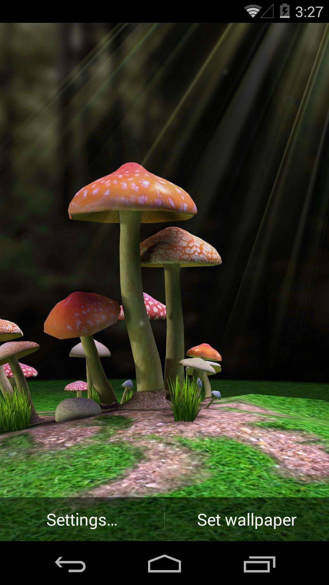 3D蘑菇-梦象动态壁纸截图1