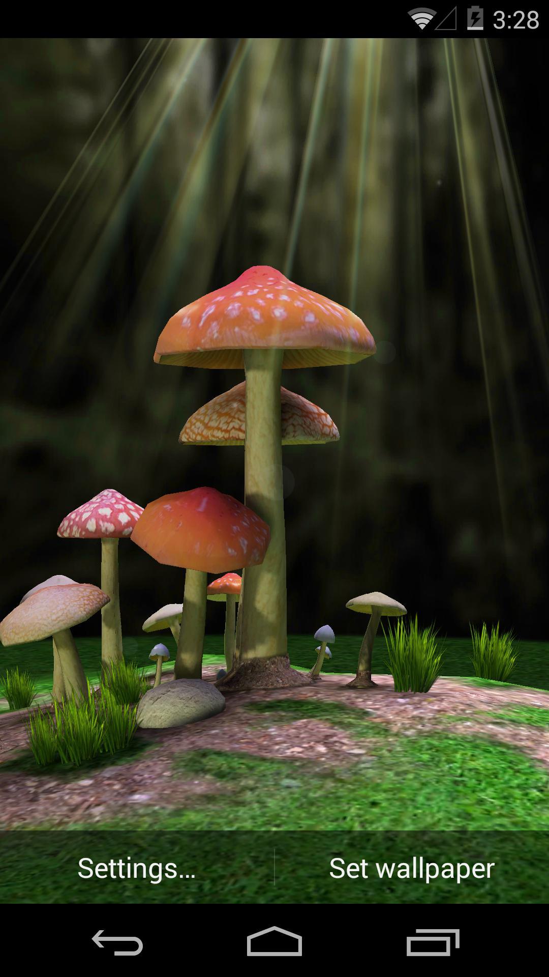 3D蘑菇-梦象动态壁纸截图2