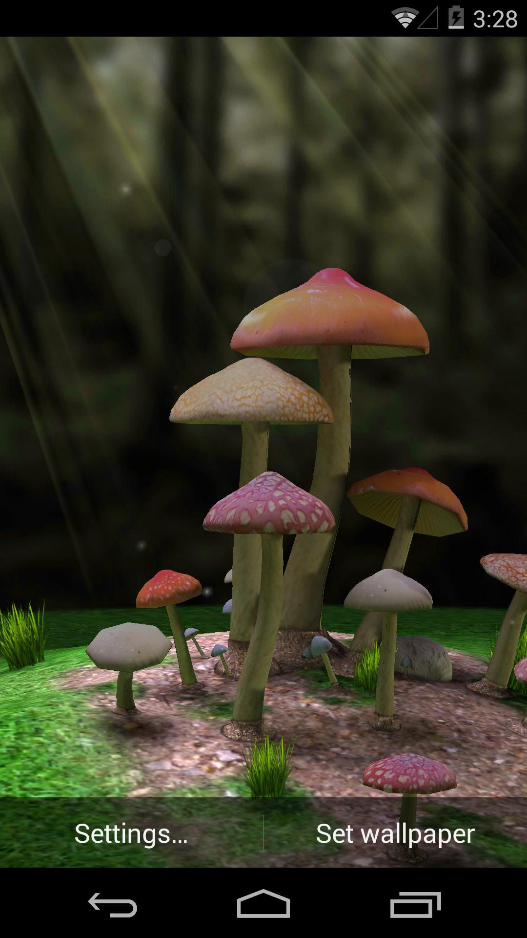 3D蘑菇-梦象动态壁纸截图5