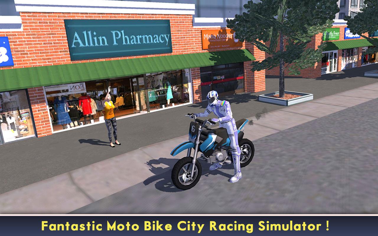 Power Racer City Moto Bike SIM截图1