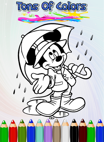 How To Color Mickey Mouse Game截图1