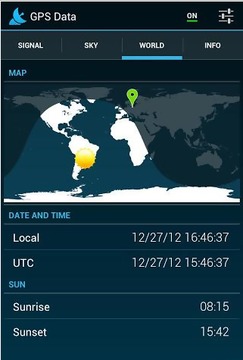 GPS Data+GPS信息展示软件截图