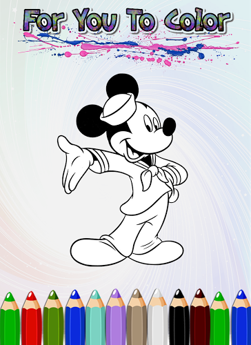 How To Color Mickey Mouse Game截图2