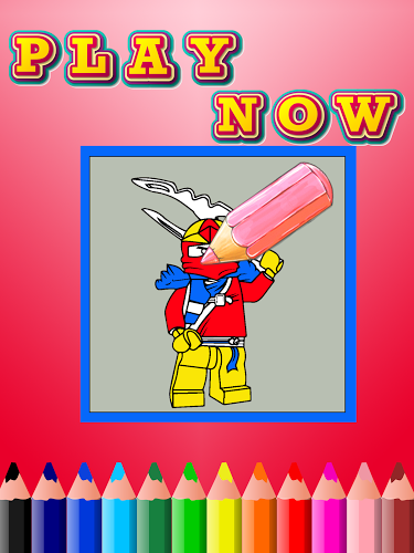 Ninja Hero Coloring截图3