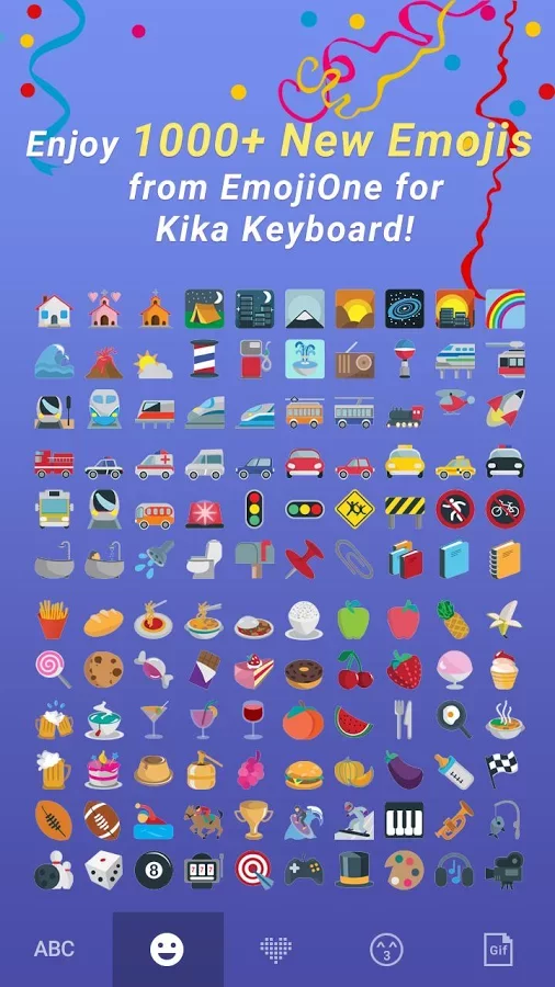 Emoji One Kika Keyboard Plugin截图3