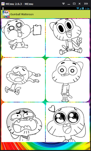 coloring game for gumball-draw截图4