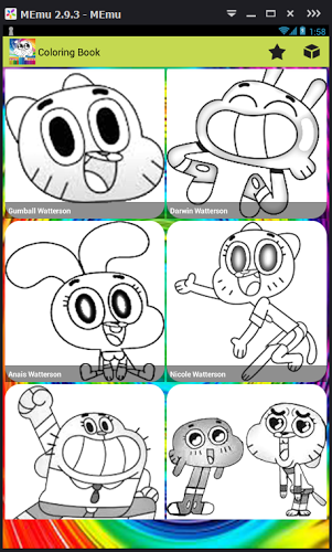 coloring game for gumball-draw截图2