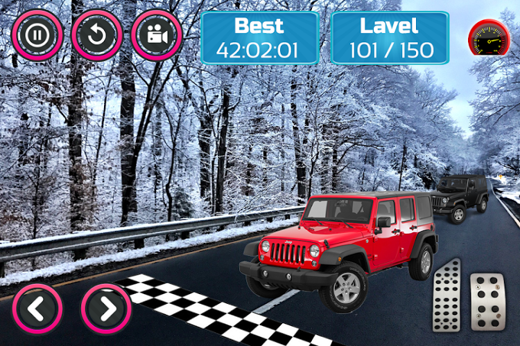 Snow Car Racing截图5