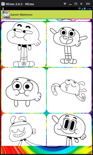 coloring game for gumball-draw截图5