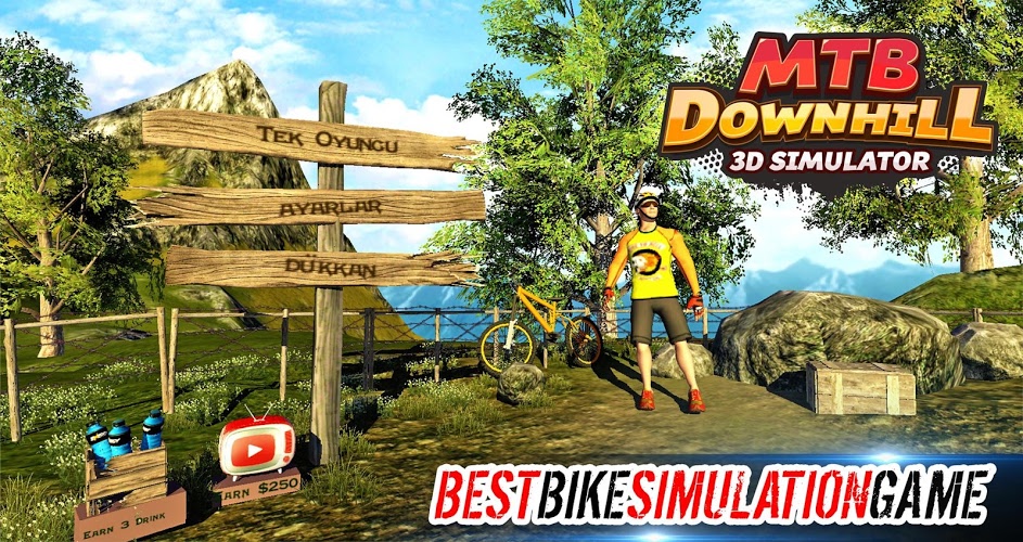 MTB Downhill 3D Simulator截图1