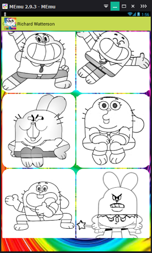 coloring game for gumball-draw截图1