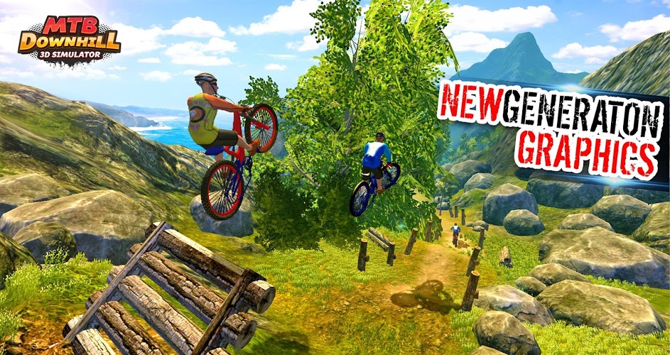 MTB Downhill 3D Simulator截图4