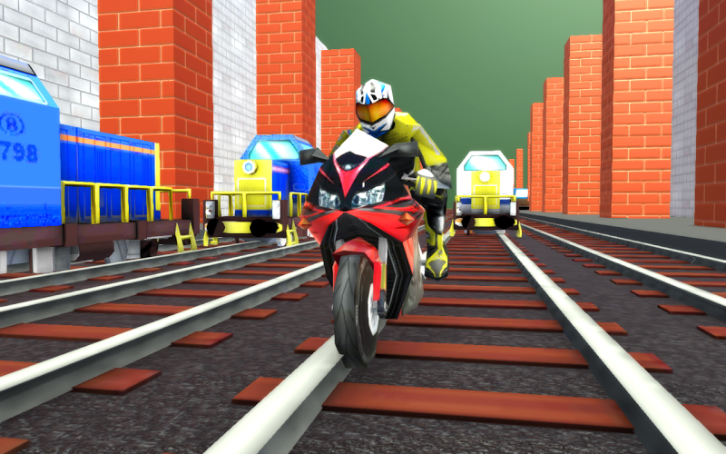 Subway Moto Race: Train Runner截图4