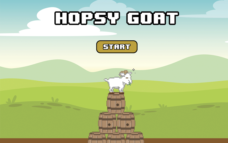 Hopsy Goat – 2D Jumping Game截图1