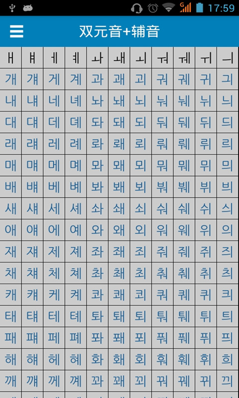韩语发音字母表截图4