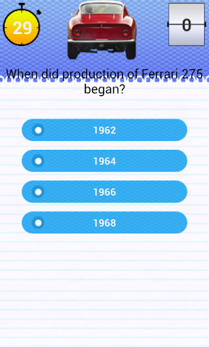 Quiz for Ferrari 275 Fans截图3