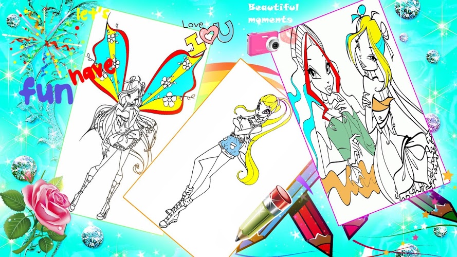 WinX Coloring Book截图1