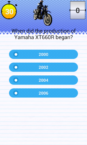 Quiz for Yamaha XT660R Fans截图3