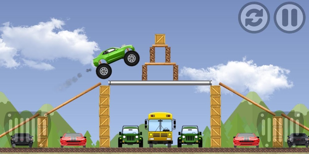 Hot Big Wheels Car Super Jump截图1