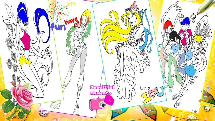 WinX Coloring Book截图3