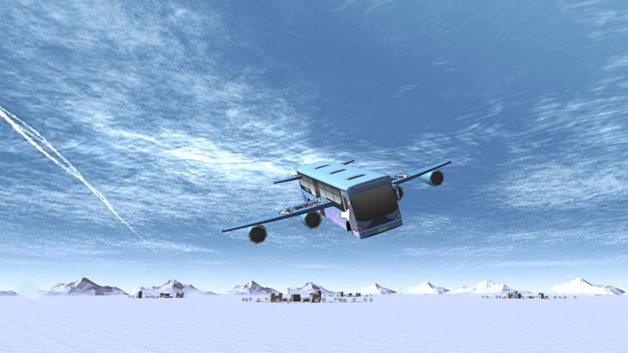 Winter Bus Flying截图4