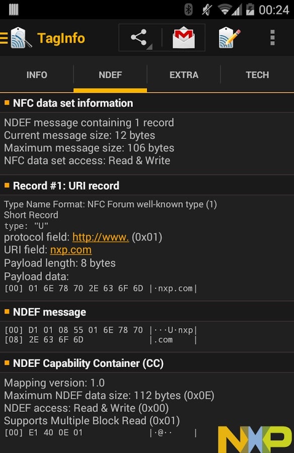 NFC标签读取TagInfo截图4