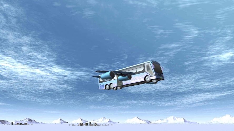 Winter Bus Flying截图3