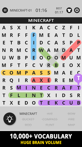 WordSearch Topic For Minecraft截图1