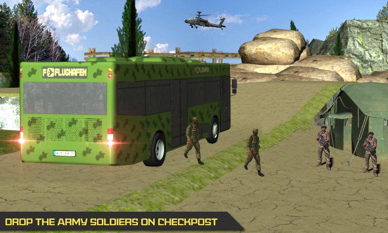 Army Bus Transporter Driver截图2