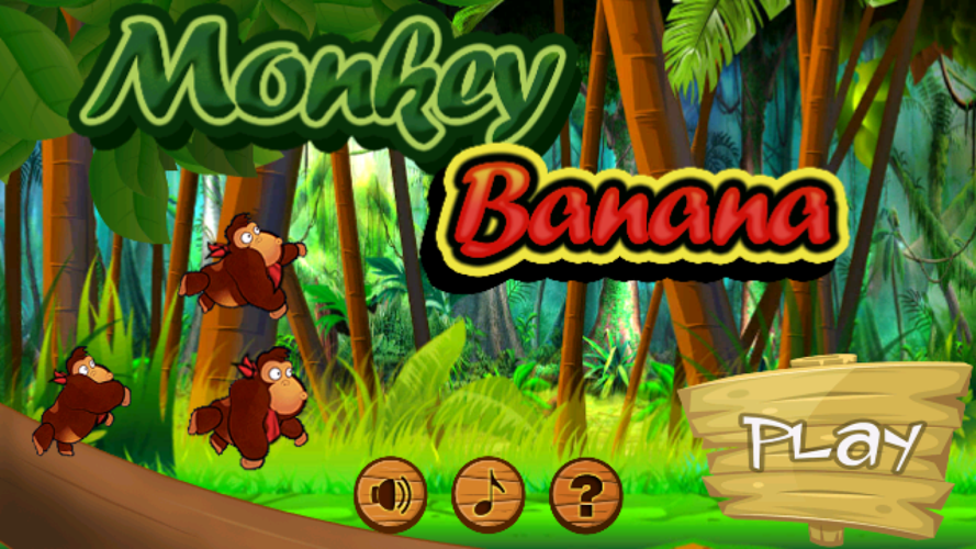 Jungle Banana Monkey Kong Run截图1