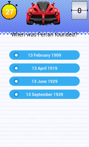 Quiz for Ferrari Fans截图3