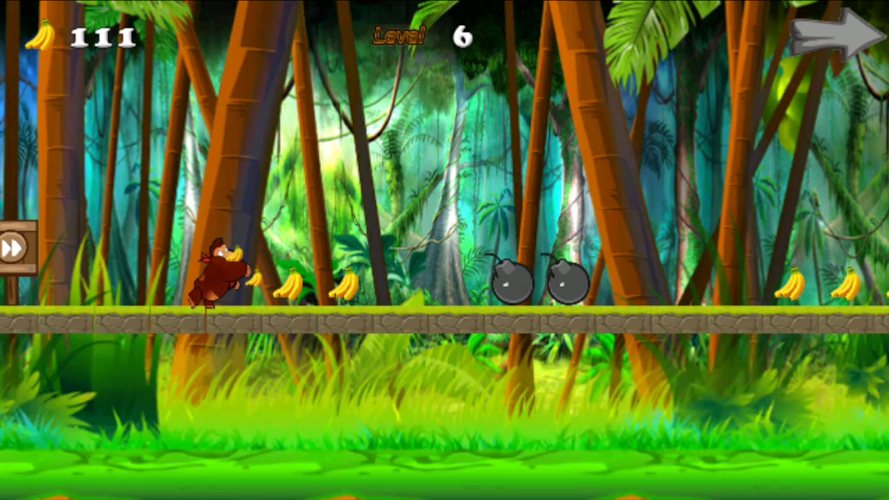 Jungle Banana Monkey Kong Run截图5