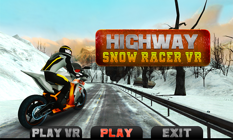 Highway Snow Racer VR截图1