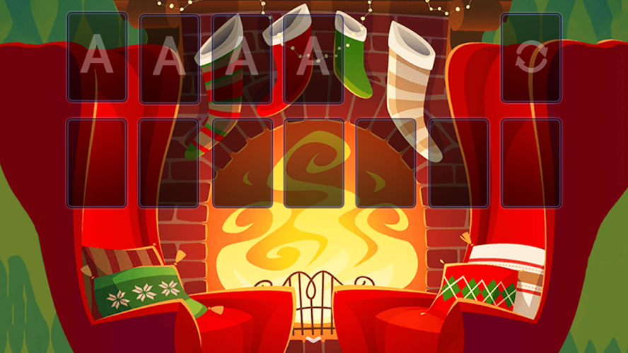 Solitaire Warm Christmas Theme截图4