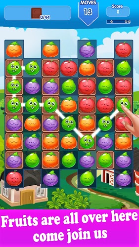 Candy fruit match 3 fruit game截图1