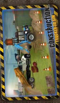 Construction Trucker 3D Sim截图