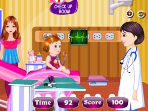 婴儿医疗女孩子的游戏截图1