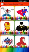 Super Heroes Coloring Pages截图2