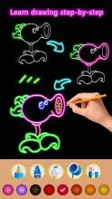 How to Glow Draw&Coloring Book截图3