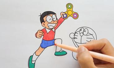 Learn Draw Fidget Spinner Nobita截图2