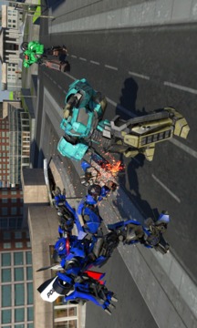 警察大型高级轿车机器人战斗截图