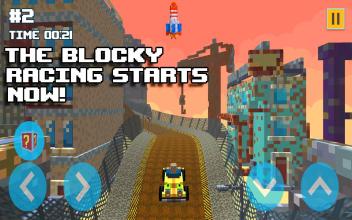 Blocky Turbo Kart Racers截图3