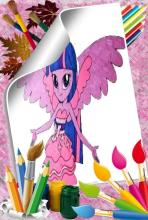 MLP Equestria Girls Coloring Pages截图4