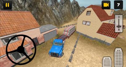 Construction Truck 3D: Pipe Transport截图4