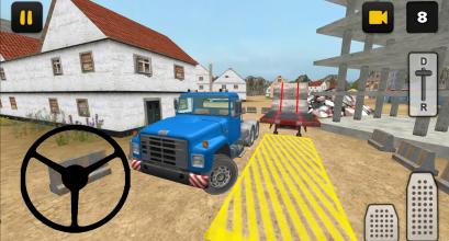 Construction Truck 3D: Pipe Transport截图2