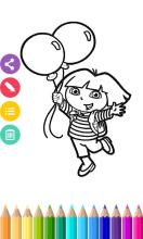 Princess Coloring Book - dora截图4