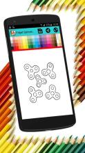 Fidget Spinner & cartoons coloring pages截图4