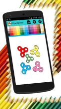 Fidget Spinner & cartoons coloring pages截图5