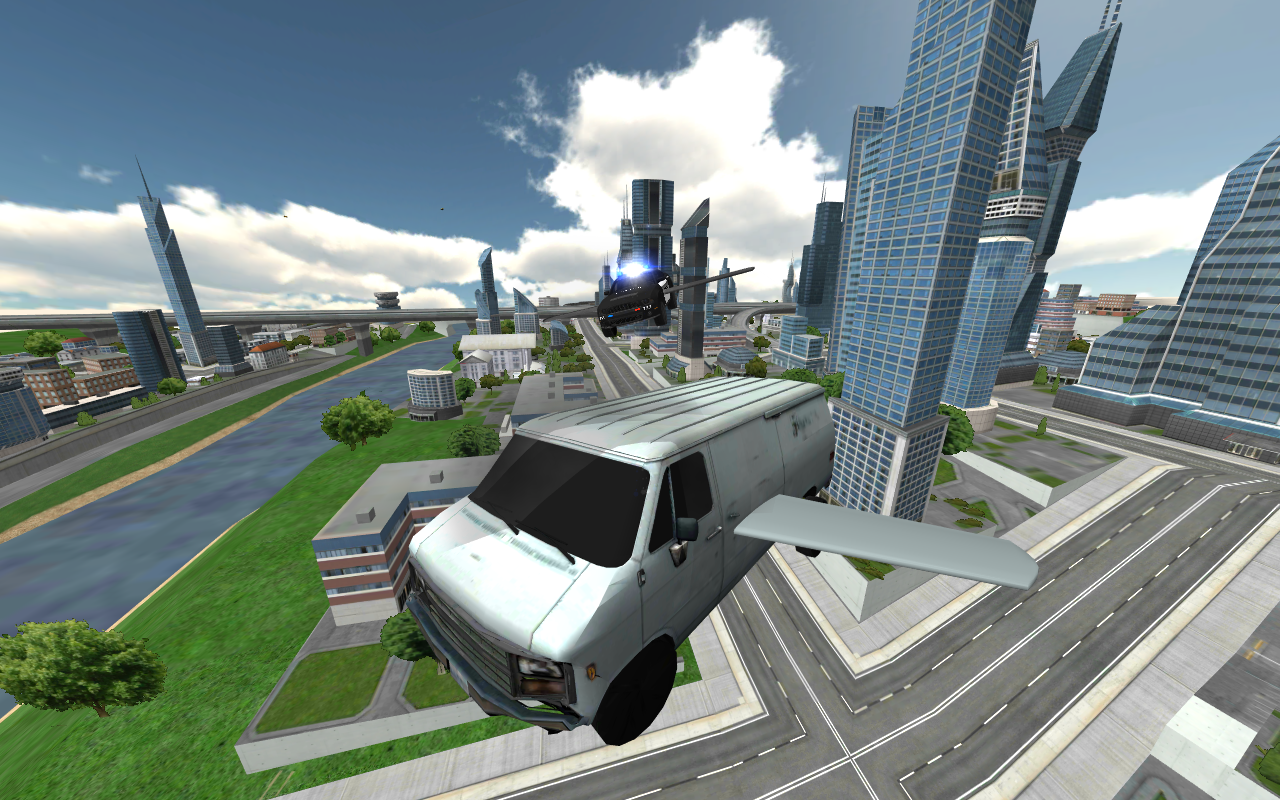 Flying Police Car Chase截图2